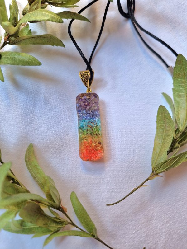 7 Chakra Orgone orgonite Pendant