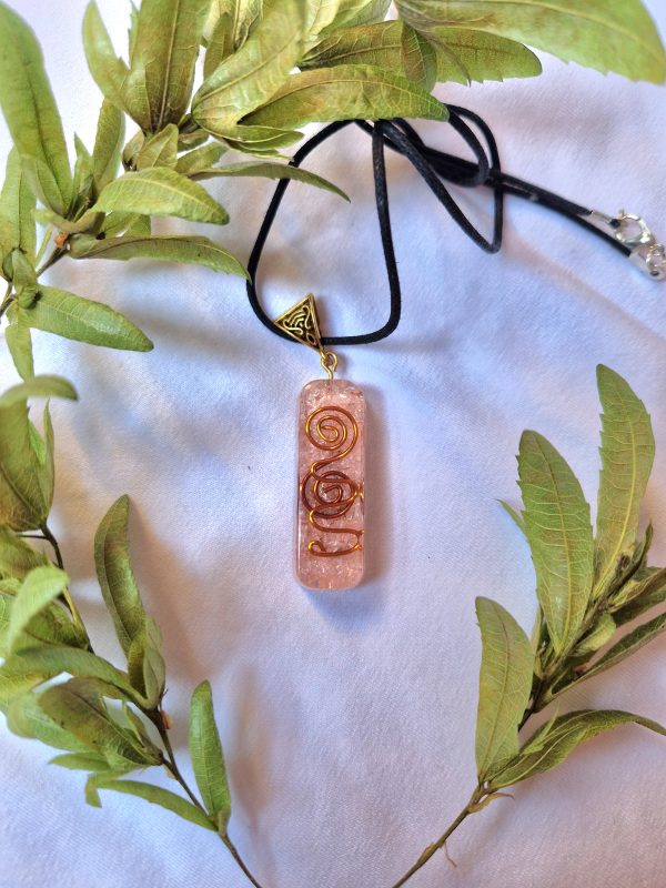 Rose Quartz Orgone Pendant DLWhittaker