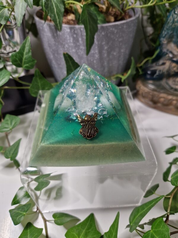 Angel Jade Orgone Pyramid by Daniel L Whittaker