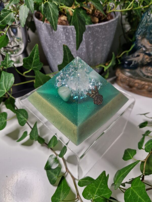 Angel Jade Orgone Pyramid by Daniel L Whittaker