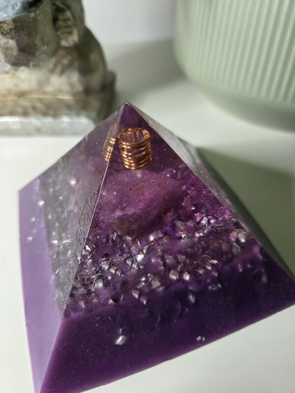 Amethyst Purple Orgone Pyramid