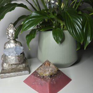 Rose Quartz Orgone Pyramid
