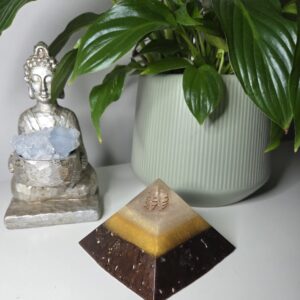 Golden Brown Orgone Pyramid