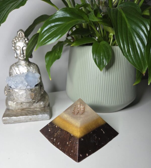 Golden Brown Orgone Pyramid