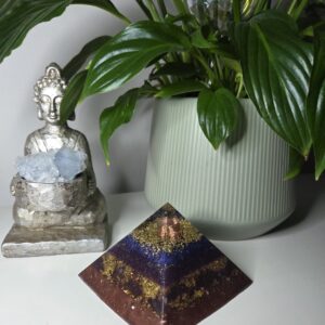 Golden Layered Orgone Pyramid
