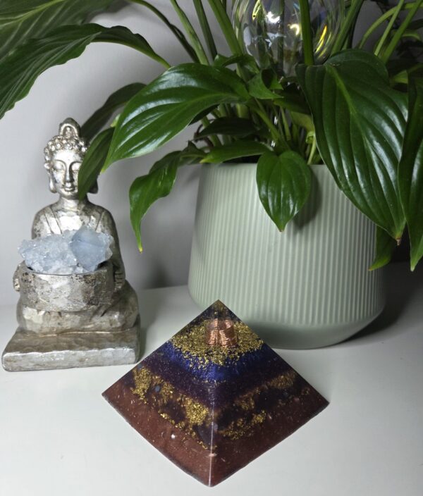 Golden Layered Orgone Pyramid