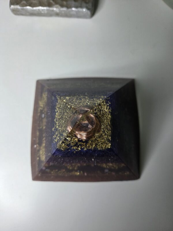 Golden Layered Orgone Pyramid