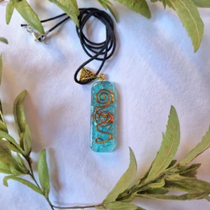 Crystal Aquamarine Orgone Pendant