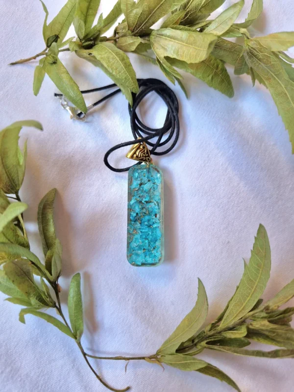 Crystal Aquamarine Orgone Pendant