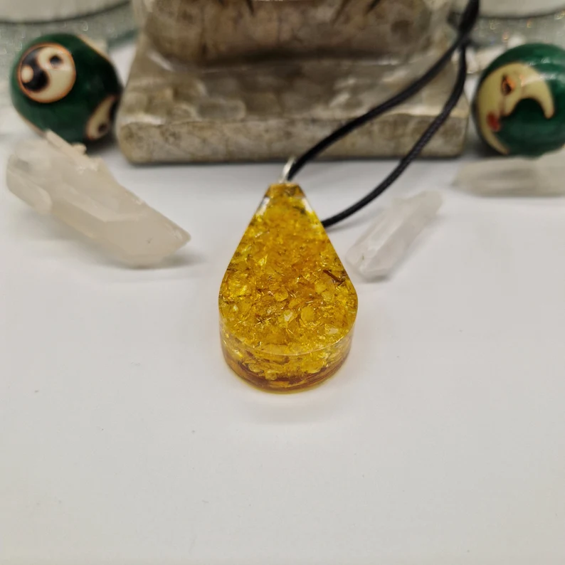 Citrine Abundance Orgone Pendant - Image 3