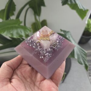Rose Quartz Orgone Pyramid