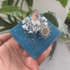 Blue Spiritual Development Orgone Pyramid
